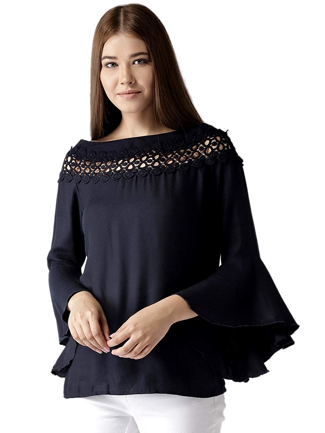 STYLE QUOTIENT Women's Plain Regular fit Top