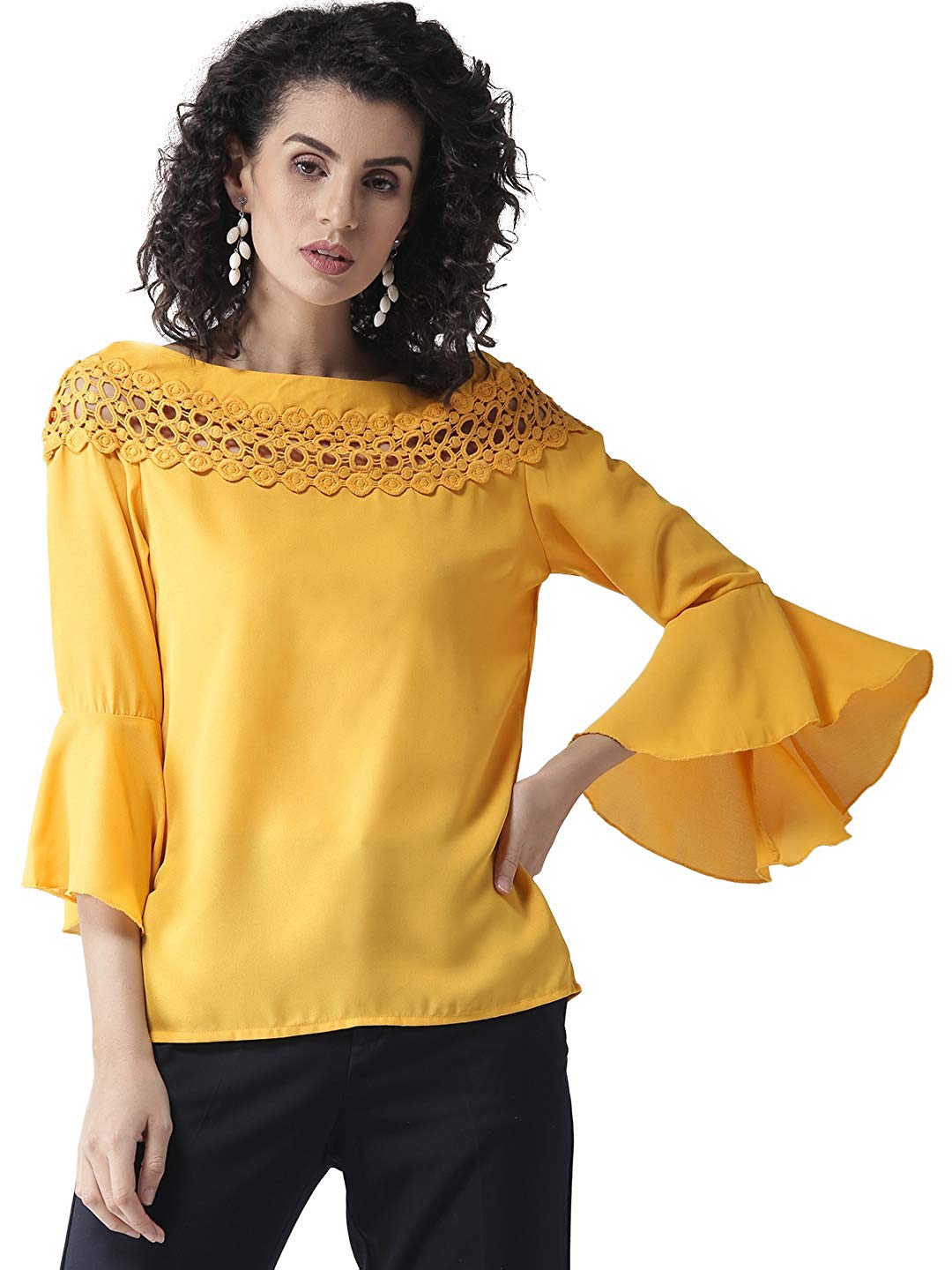 STYLE QUOTIENT Women's Plain Regular fit Top